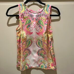 Lilly Pulitzer sleeveless silk top